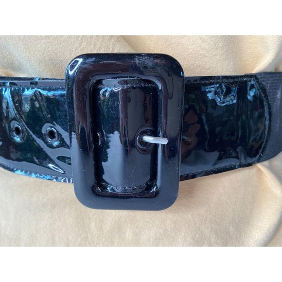 Black Patent and Stretch Belt - Picture 9 of 9